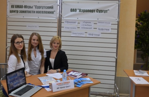 Представители ОАО «Аэропорт Сургут»  приняли участие в общегородской ярмарке вакансий